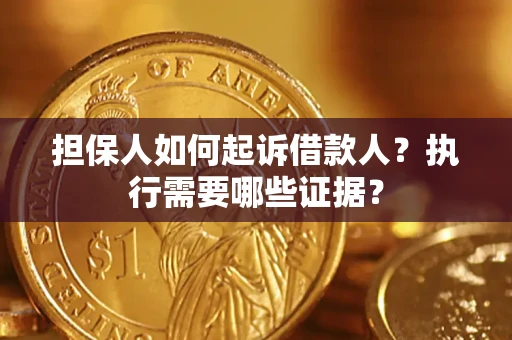 北京担保人如何起诉借款人？执行需要哪些证据？