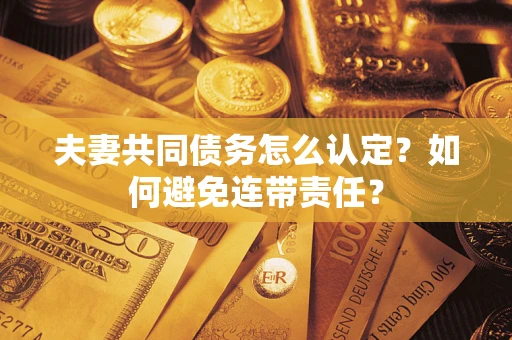 北京夫妻共同债务怎么认定？如何避免连带责任？