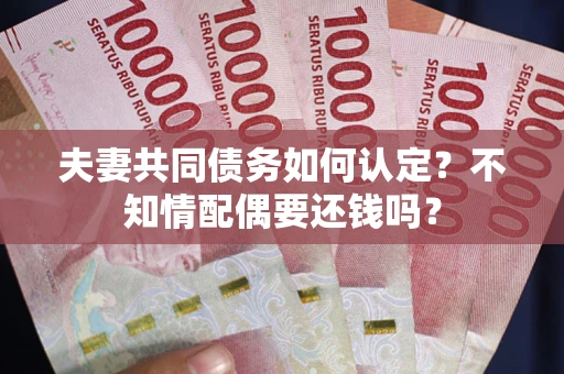 北京夫妻共同债务如何认定？不知情配偶要还钱吗？