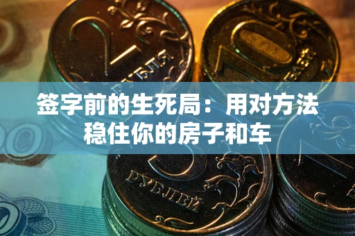 北京签字前的生死局：用对方法稳住你的房子和车