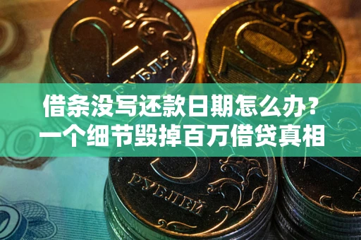 北京借条没写还款日期怎么办？一个细节毁掉百万借贷真相