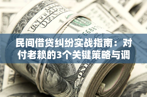 北京民间借贷纠纷实战指南：对付老赖的3个关键策略与调解盲区解析