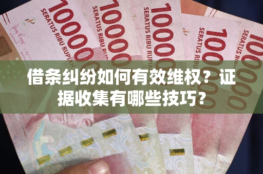 北京借条纠纷如何有效维权？证据收集有哪些技巧？