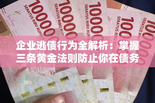 北京企业逃债行为全解析：掌握三条黄金法则防止你在债务乱局中“踩雷”