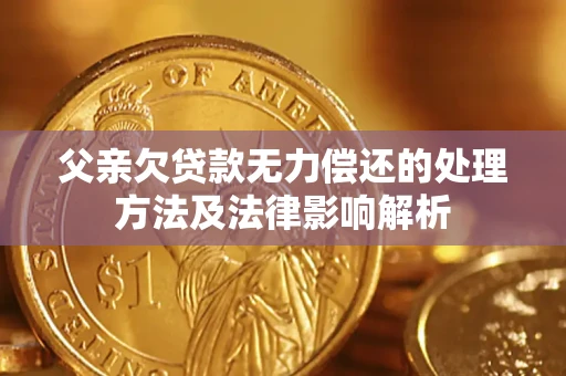 北京父亲欠贷款无力偿还的处理方法及法律影响解析