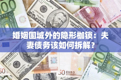 北京婚姻围城外的隐形枷锁：夫妻债务该如何拆解？