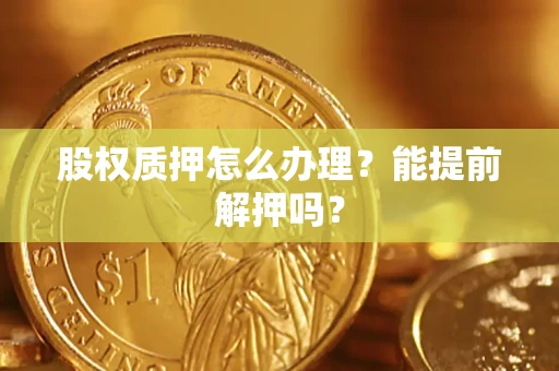 北京股权质押怎么办理？能提前解押吗？
